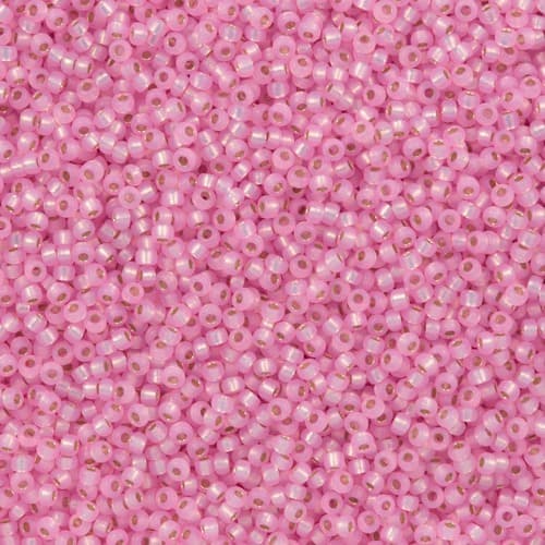 0643 - Dyed Pink Silver Lined Alabaster