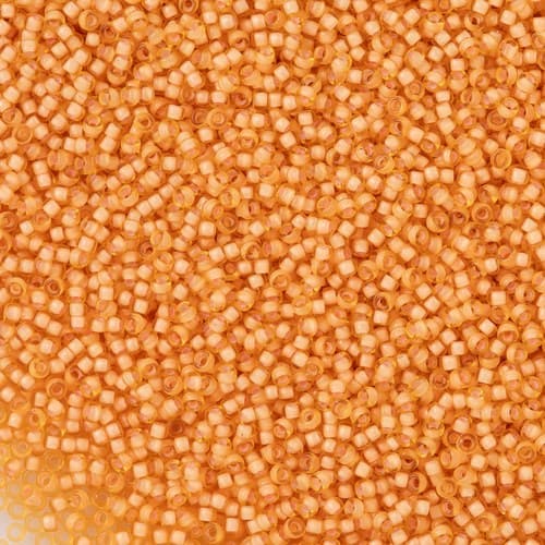 1922 - Semi-Frosted Peach Lined Light Topaz