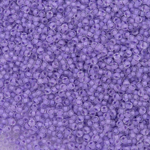 1924 - Semi Frosted Lilac Lined Crystal